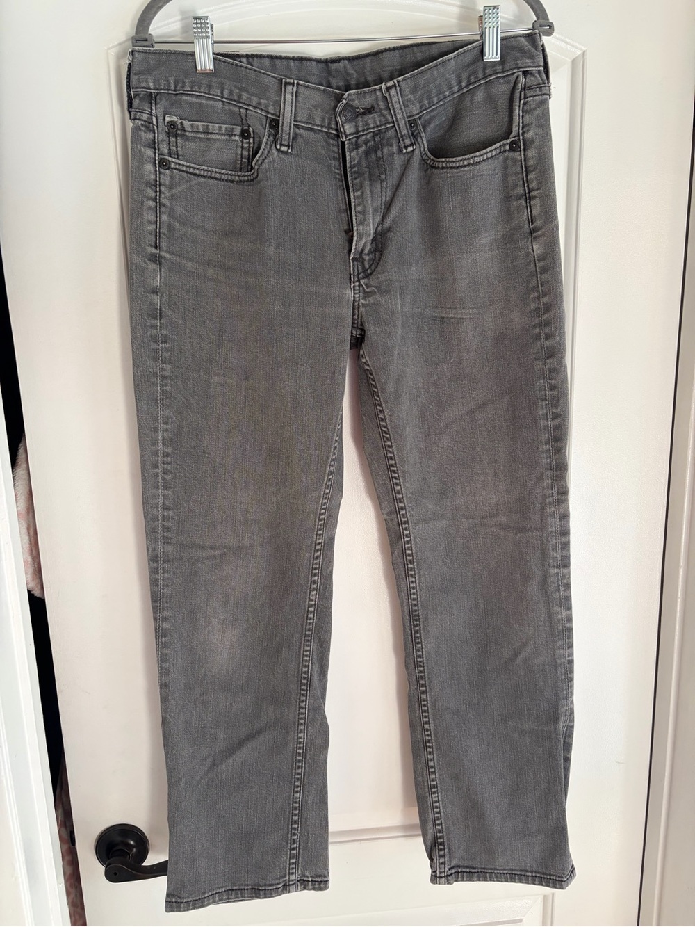 Levi's Men's Grey Straight Jeans